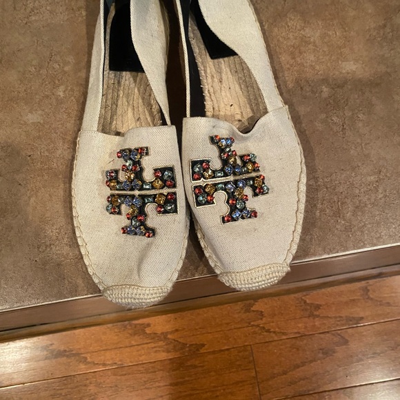 Tory Burch Multicolor Embellished Espadrilles - Picture 6 of 11